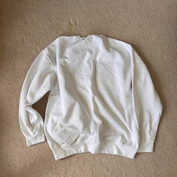 Nike Women's White and Cream Sweatshirt - Picture 2 of 3